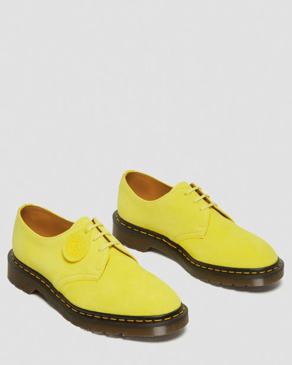 1461 Made in England Buck Suede Oxford Shoes in Yellow