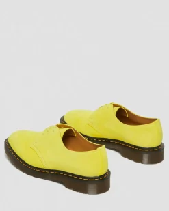 1461 Made in England Buck Suede Oxford Shoes in Yellow