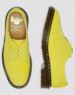 1461 Made in England Buck Suede Oxford Shoes in Yellow