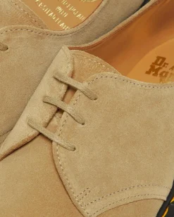 1461 Made in England Buck Suede Oxford Shoes in Beige