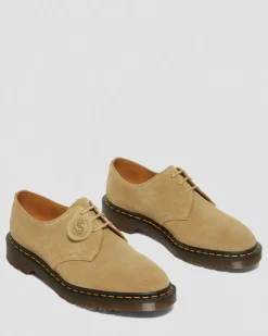 1461 Made in England Buck Suede Oxford Shoes in Beige