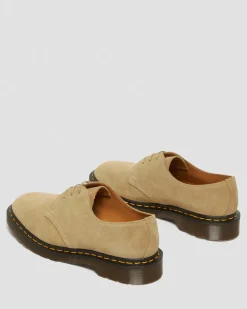 1461 Made in England Buck Suede Oxford Shoes in Beige