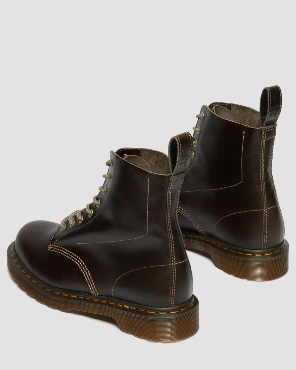 1460 Made In England Classic Calf Leather Boots in Sepia Grey