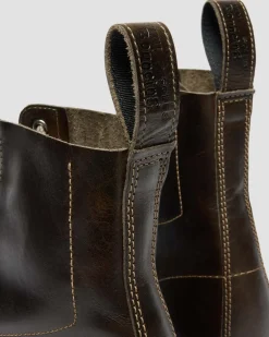 1460 Made In England Classic Calf Leather Boots in Sepia Grey