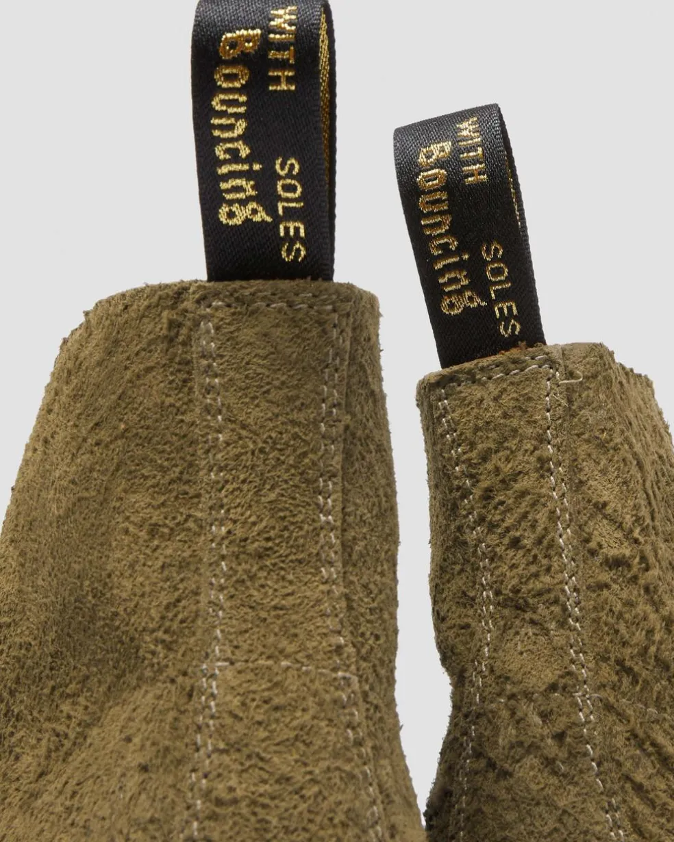101 Made in England Hardware Suede Ankle Boots in Olive