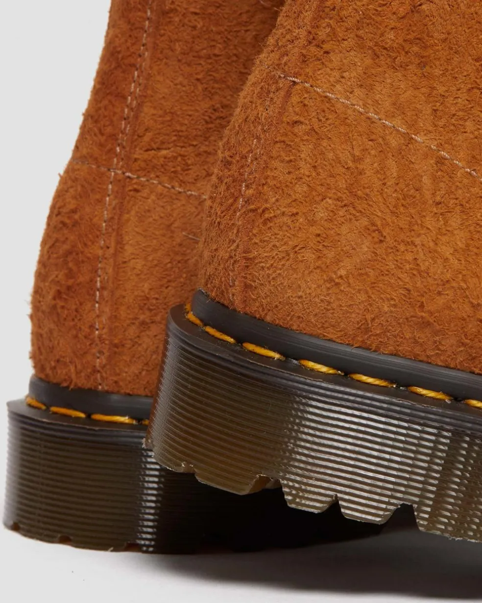 101 Made in England Hardware Suede Ankle Boots in Burnt Yellow