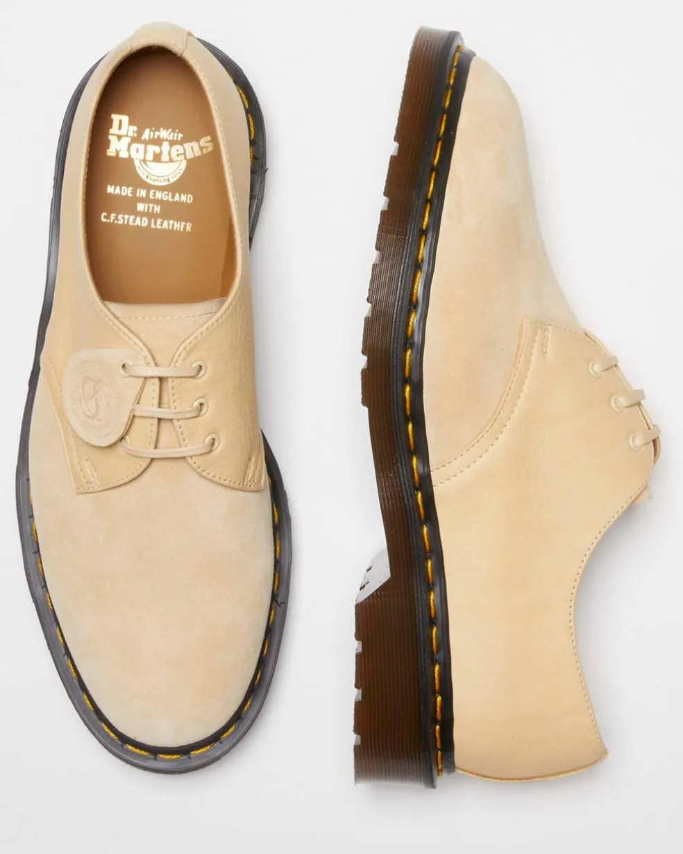 1461 Made in England Suede Oxford Shoes in Mustard