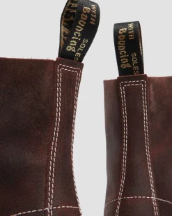 1460 Made in England Wax Commander Lace Up Boots in Brown