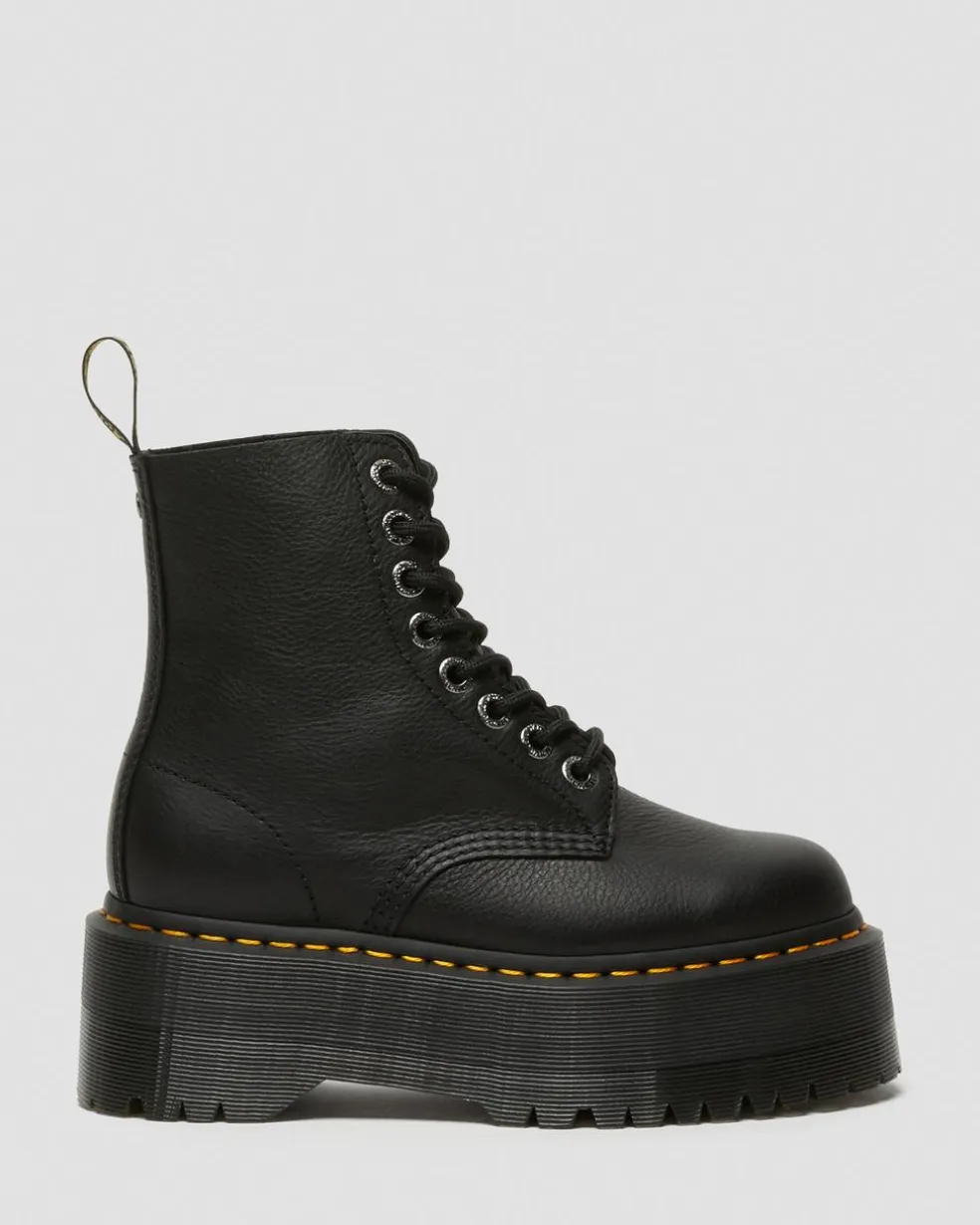 1460 Max Leather Platform Boots in Black