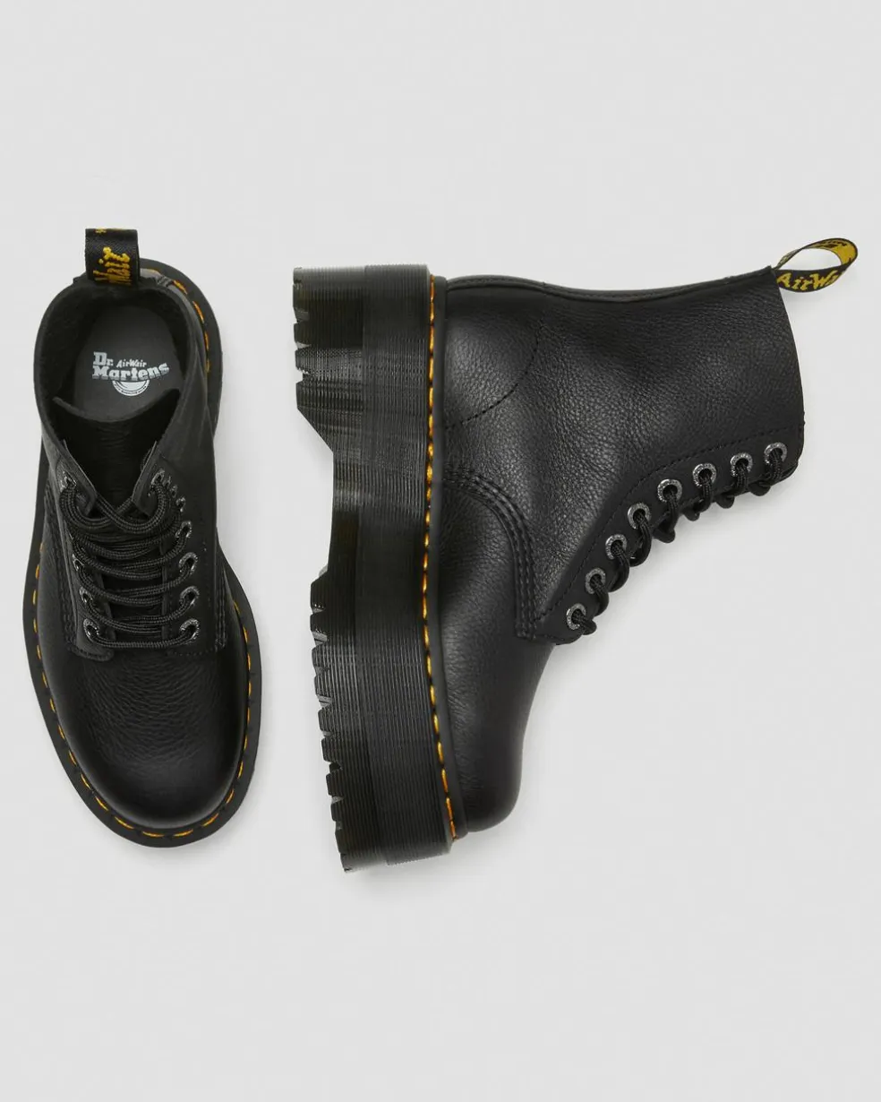 1460 Max Leather Platform Boots in Black