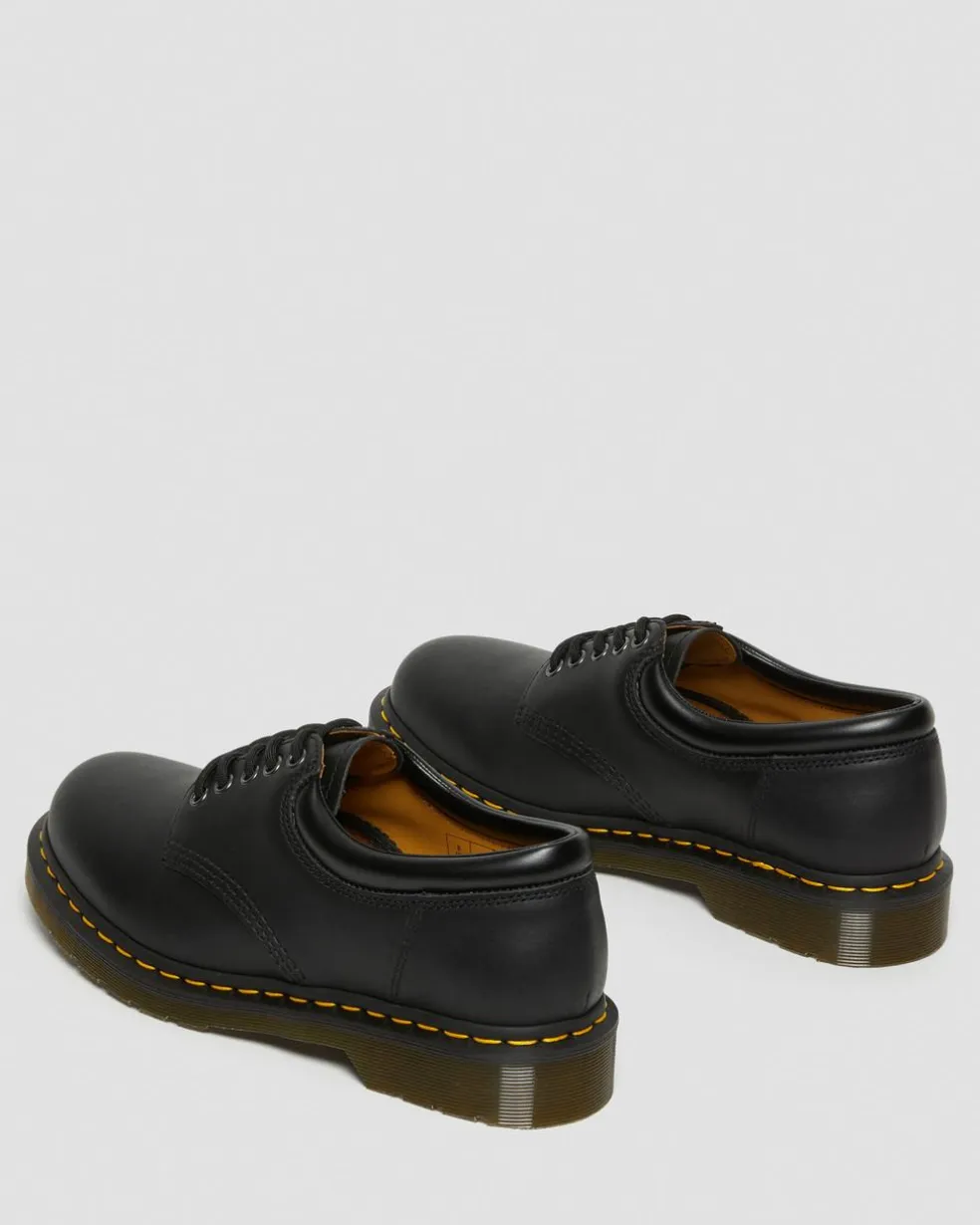 8053 Nappa Leather Casual Shoes in Black