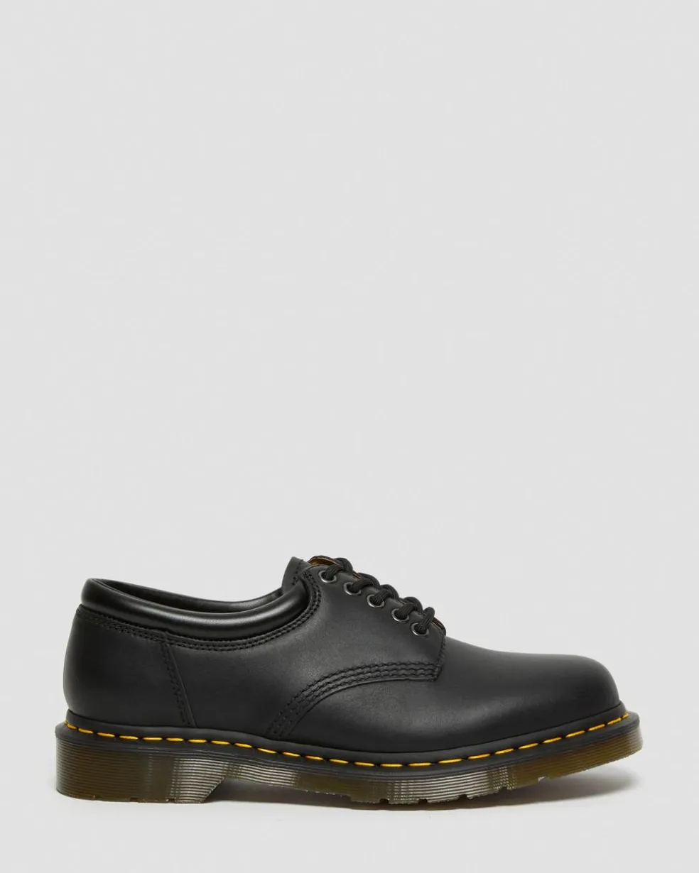 8053 Nappa Leather Casual Shoes in Black