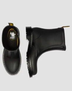 1460 Rain Waterproof Boots in Black Pvc