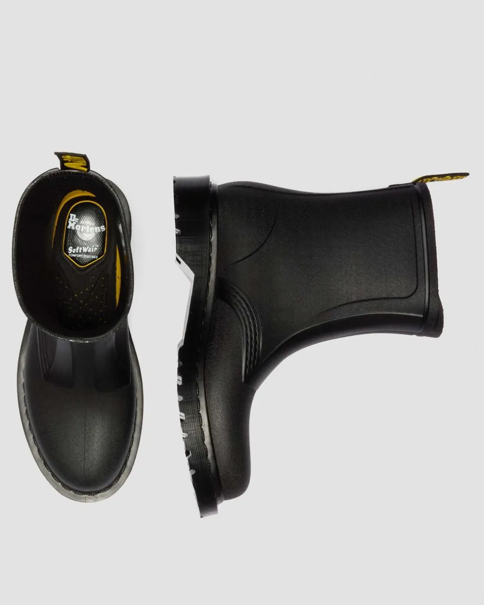 1460 Rain Waterproof Boots in Black Pvc