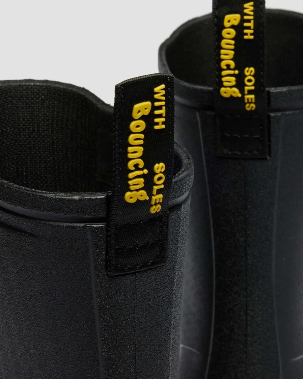 1460 Rain Waterproof Boots in Black Pvc