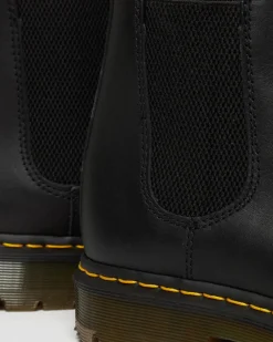 2976 Slip Resistant Leather Chelsea Boots in Black