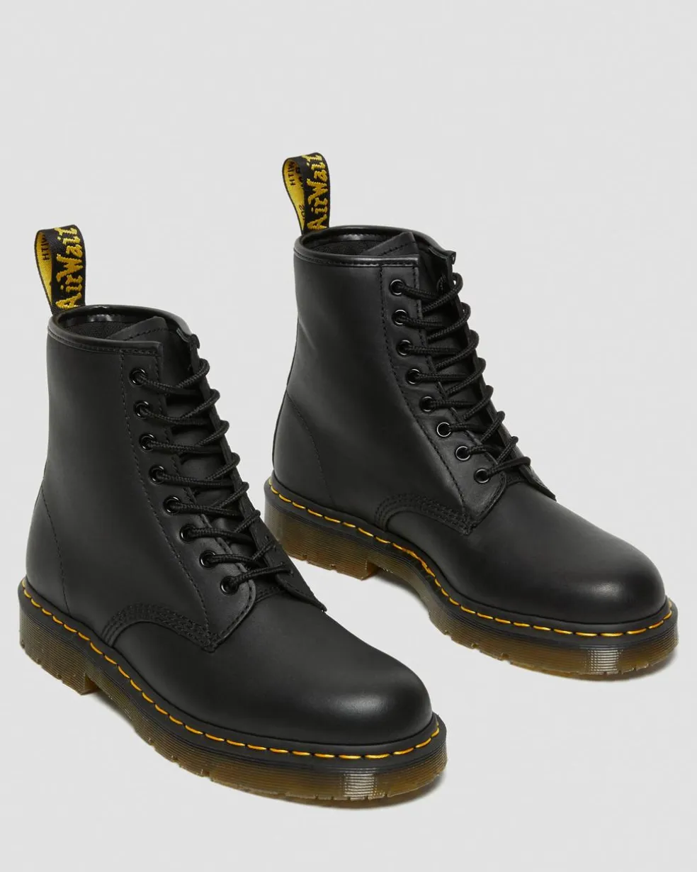 1460 Slip Resistant Leather Lace Up Boots in Black