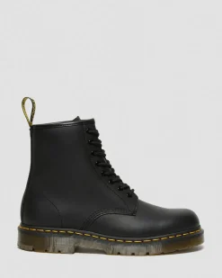 1460 Slip Resistant Leather Lace Up Boots in Black