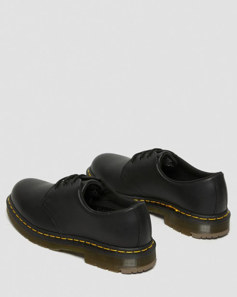 1461 Slip Resistant Leather Oxford Shoes in Black