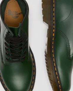 1460 Smooth Leather Lace Up Boots in Green
