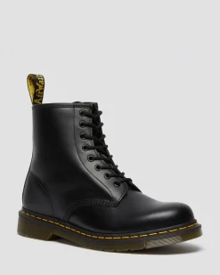 1460 Smooth Leather Lace Up Boots in Black