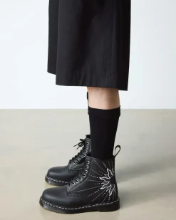1460 Solar Flare Reclaimed Leather Boots in Black