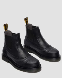 2976 SUB LEATHER CHELSEA BOOTS in Black