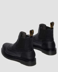 2976 SUB LEATHER CHELSEA BOOTS in Black