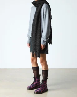 1460 Tartan Lace Up Boots in Pink Multi