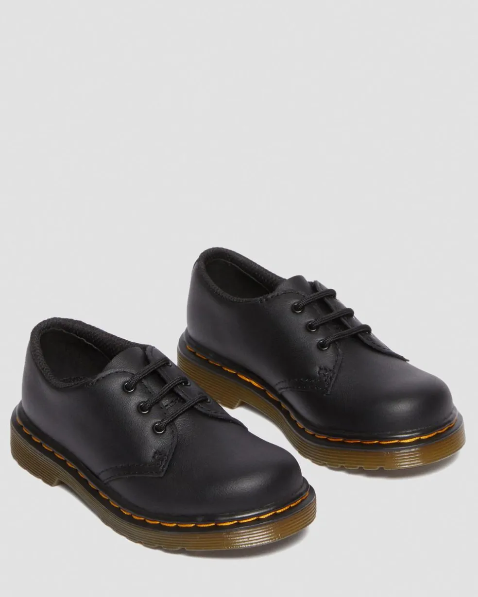 1461 Toddler Softy T Leather Oxford Shoes in Black