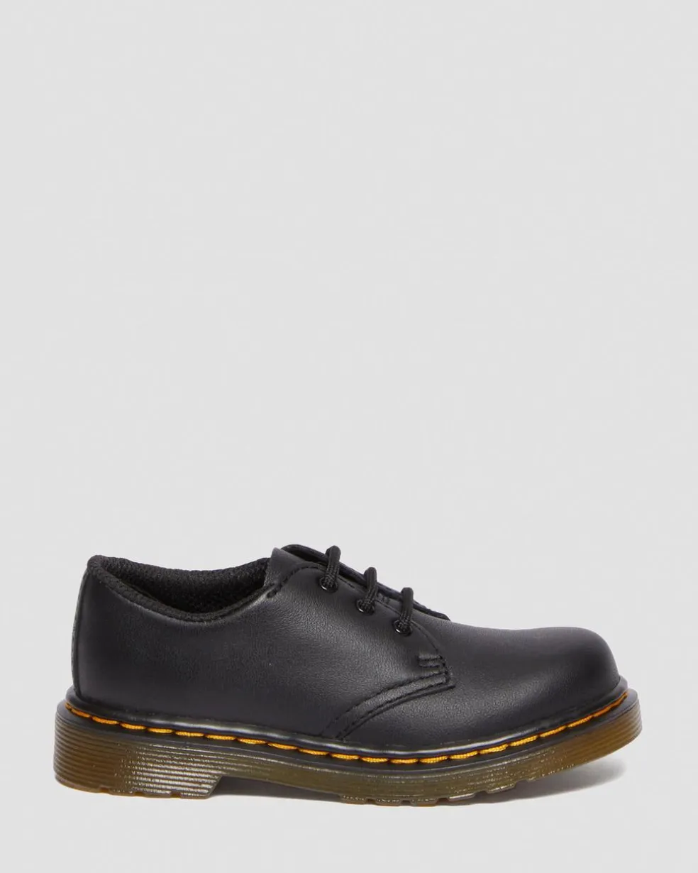 1461 Toddler Softy T Leather Oxford Shoes in Black