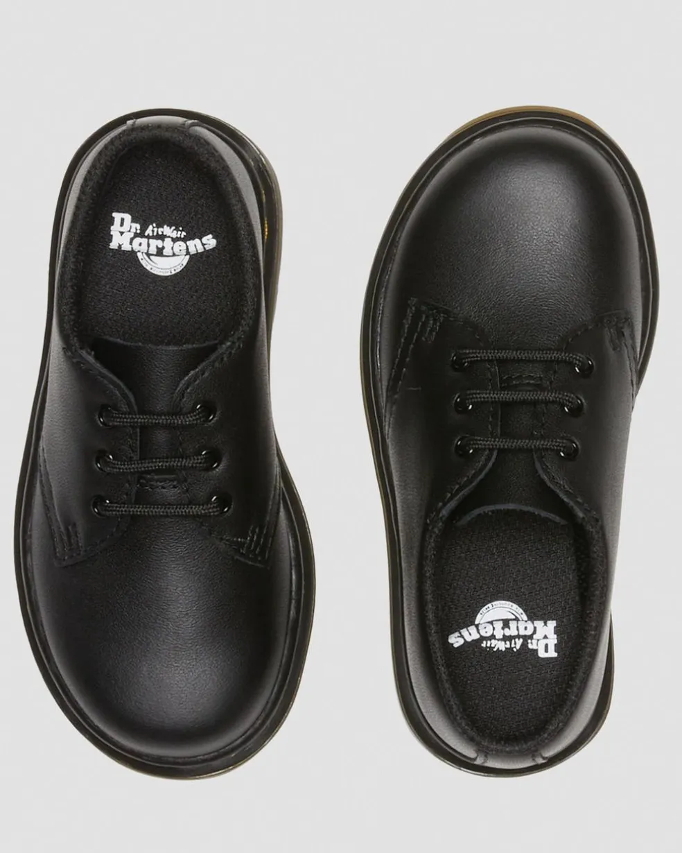 1461 Toddler Softy T Leather Oxford Shoes in Black