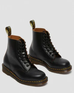 1460 Vintage Made in England Lace Up Boots in Black