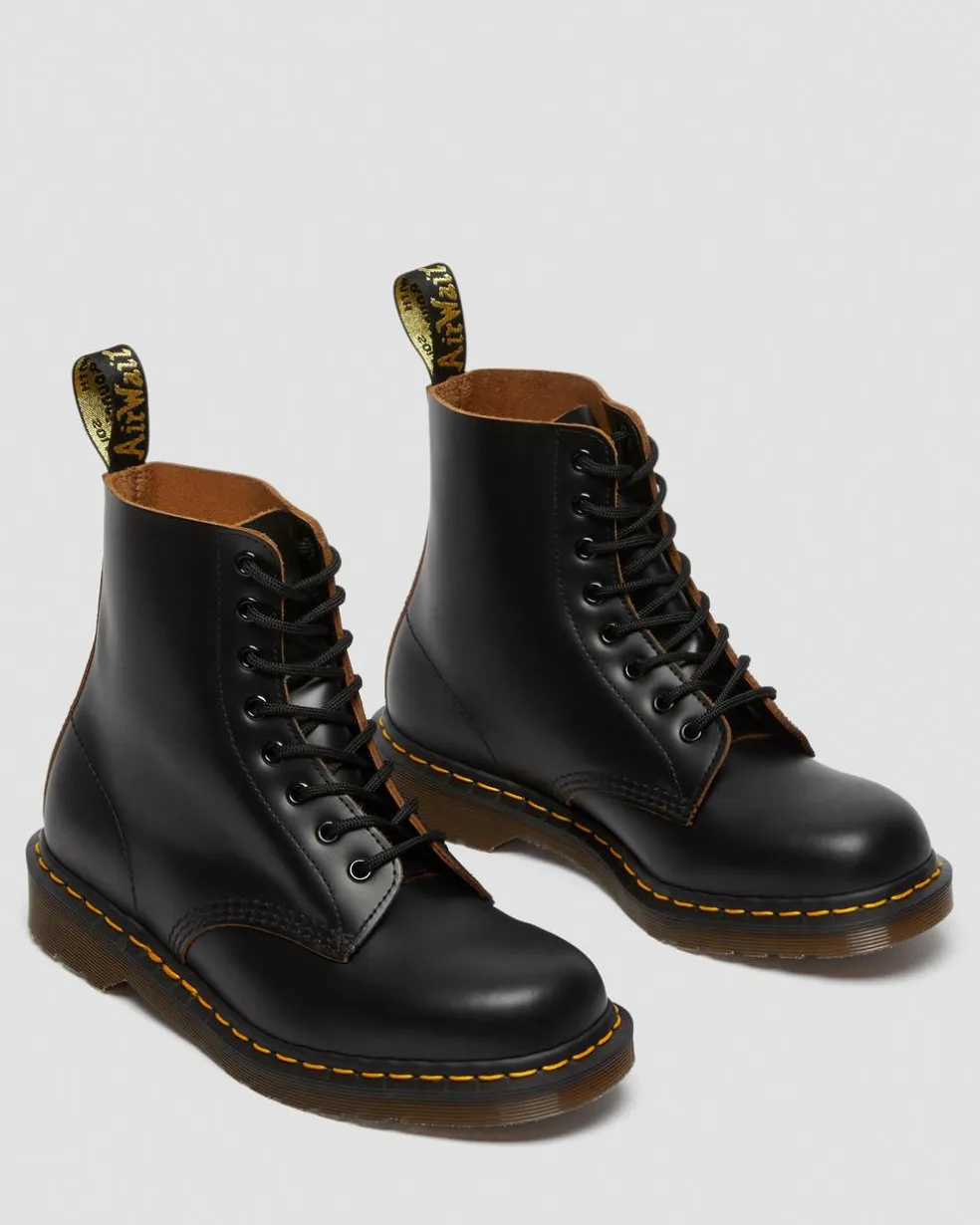 1460 Vintage Made in England Lace Up Boots in Black