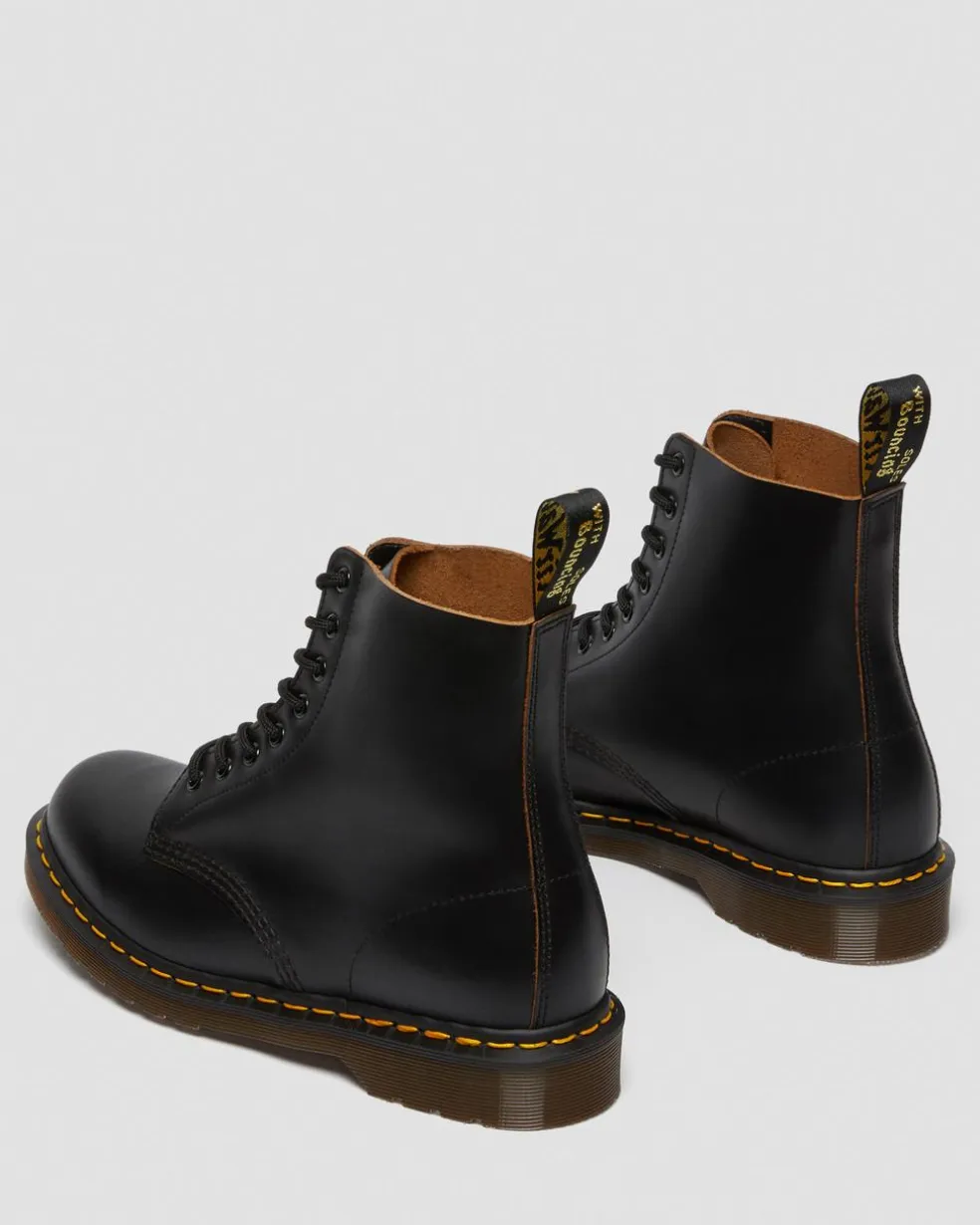 1460 Vintage Made in England Lace Up Boots in Black