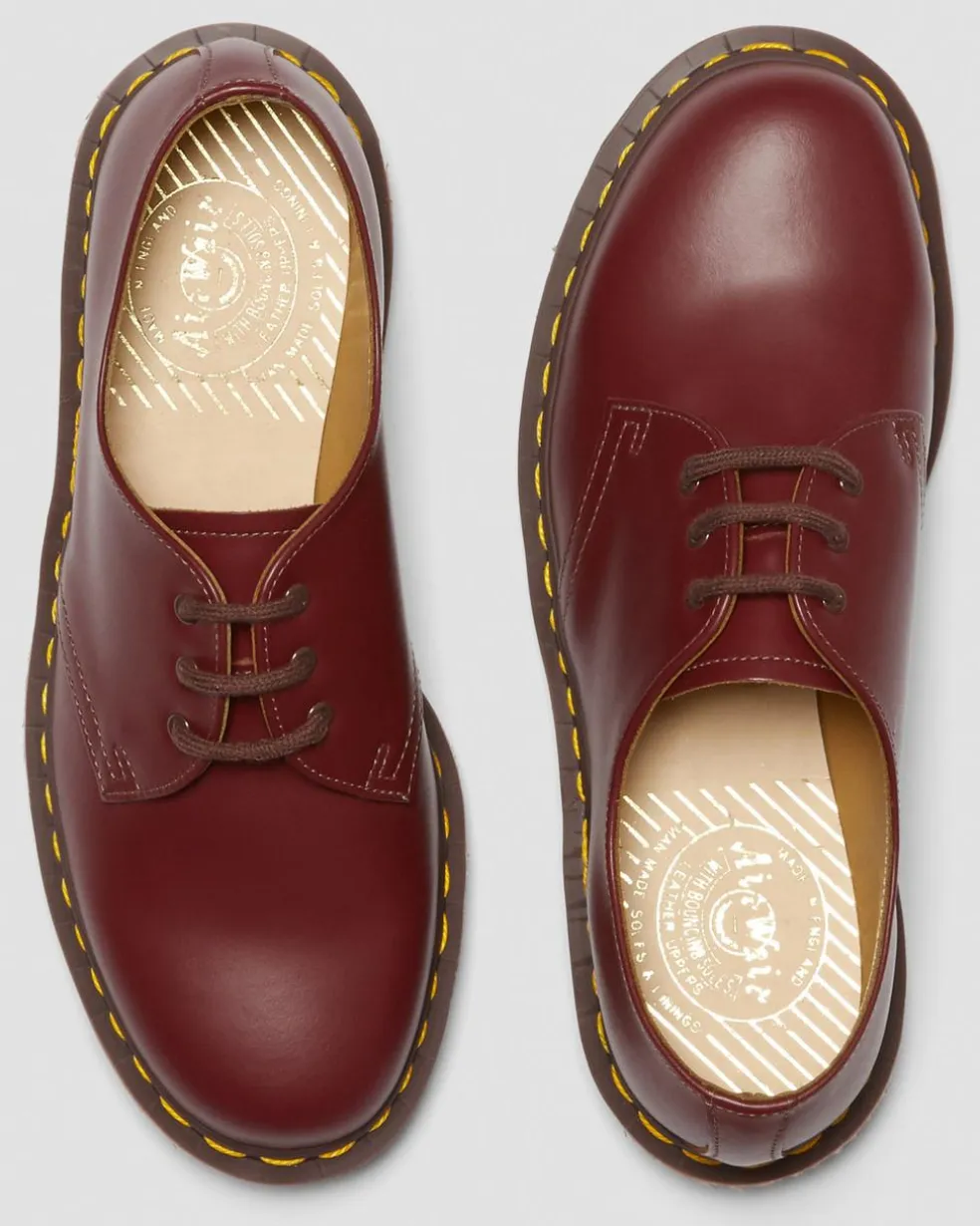 1461 Vintage Made in England Oxford Shoes in Red