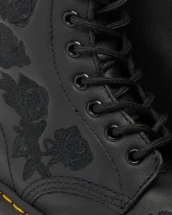 1460 Vonda Mono Women's Floral Boots in Black