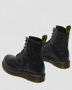 1460 Vonda Mono Women's Floral Boots in Black