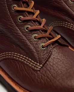 1460 Wild Grain Leather Boots in Sepia Brown