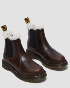 2976 Women's Faux Fur Lined Chelsea Boots in Khaki