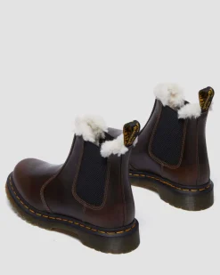 2976 Women's Faux Fur Lined Chelsea Boots in Khaki