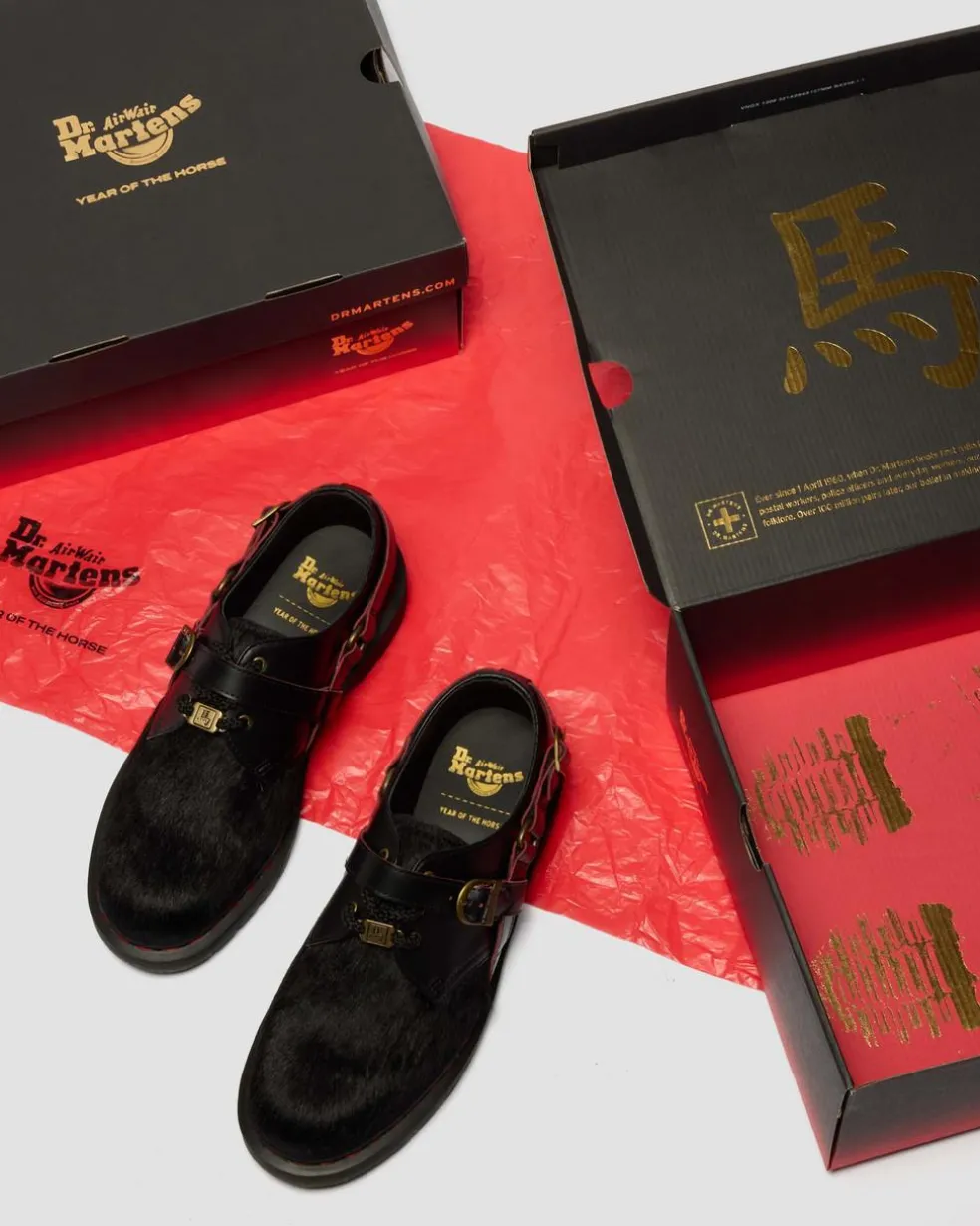 1461 Year Of The Horse Leather Shoes in Black