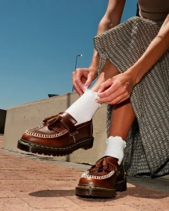 Adrian Orleans Leather Tassel Loafers in Butterscotch