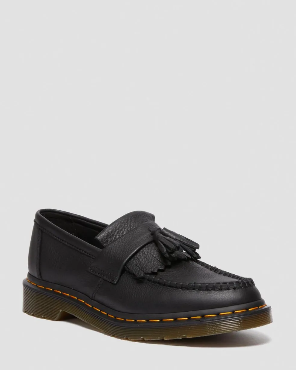 Adrian Women's Virginia Leather Tassel Loafers in Black