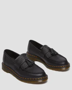 Adrian Women's Virginia Leather Tassel Loafers in Black