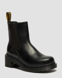 Alderstone Orleans Leather Chelsea Boots in Black