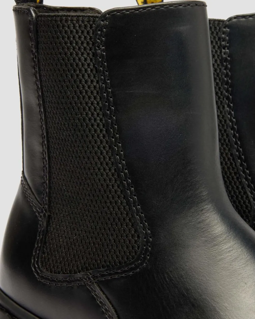 Alderstone Orleans Leather Chelsea Boots in Black