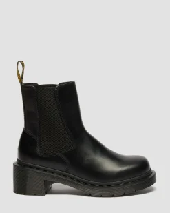 Alderstone Orleans Leather Chelsea Boots in Black