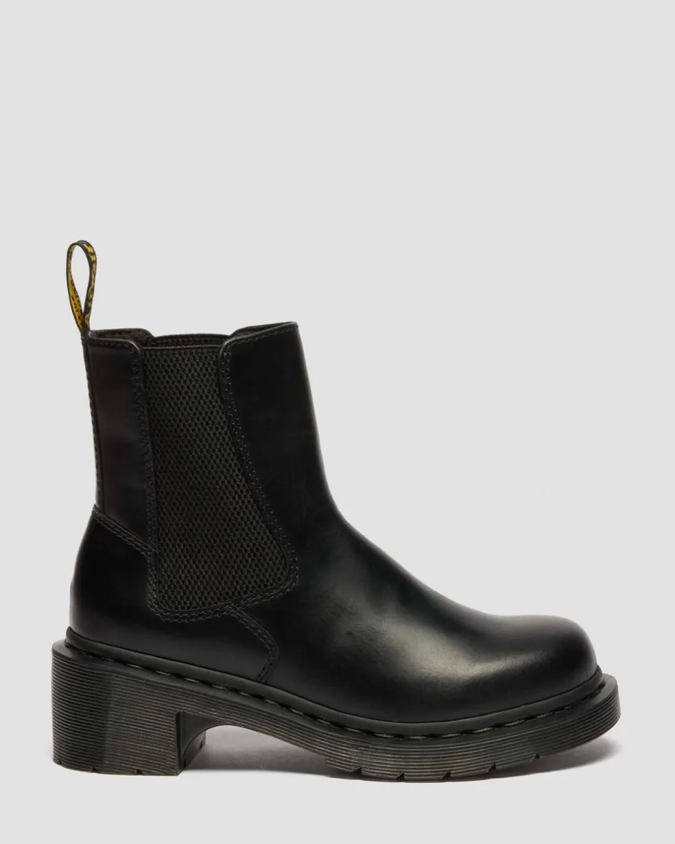 Alderstone Orleans Leather Chelsea Boots in Black