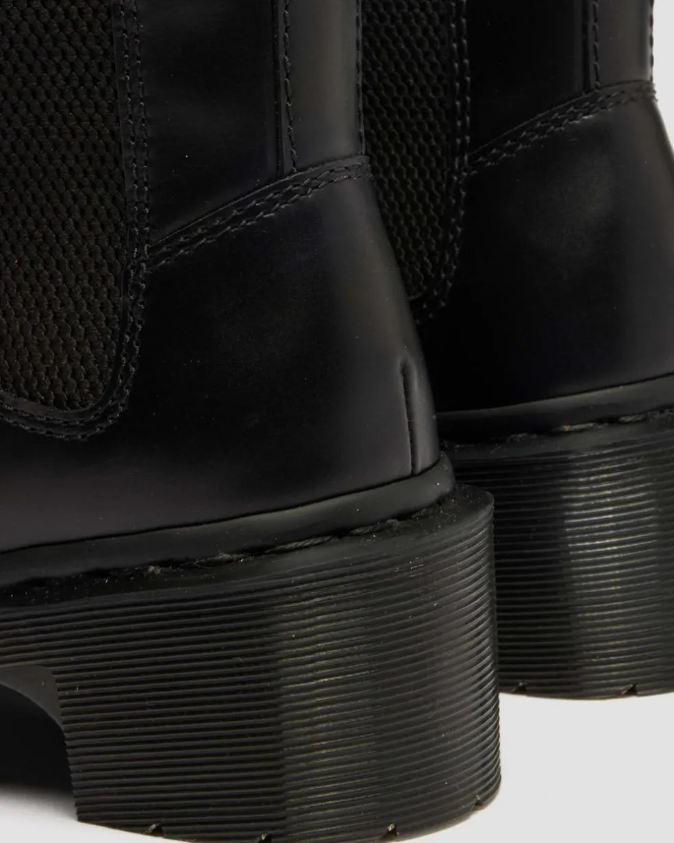 Alderstone Orleans Leather Chelsea Boots in Black